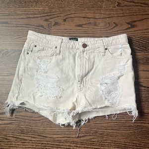 BDG girlfriend high rise denim shorts